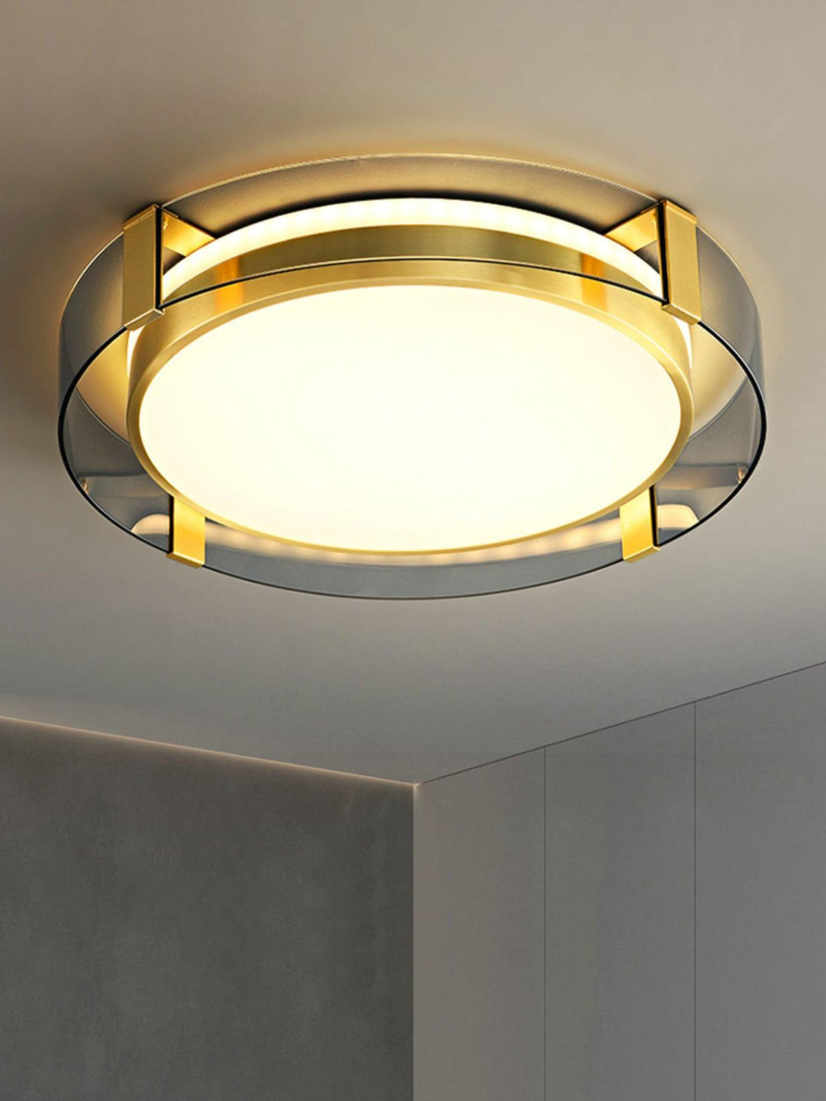 Erliris ronde plafondlamp met laag profiel