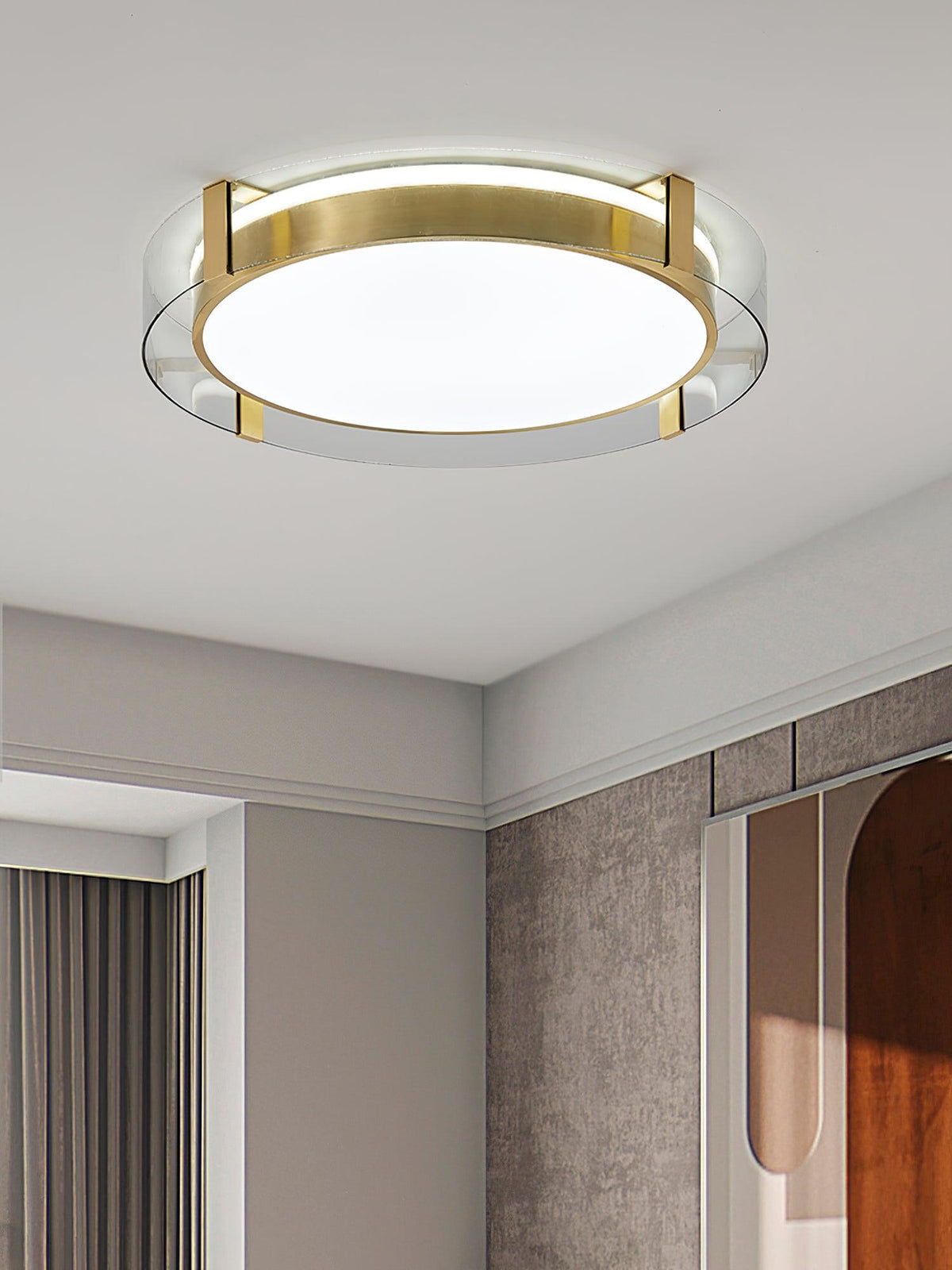 Erliris ronde plafondlamp met laag profiel