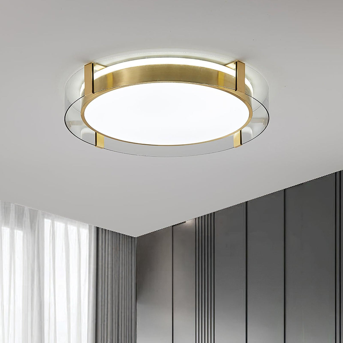 Erliris ronde plafondlamp met laag profiel
