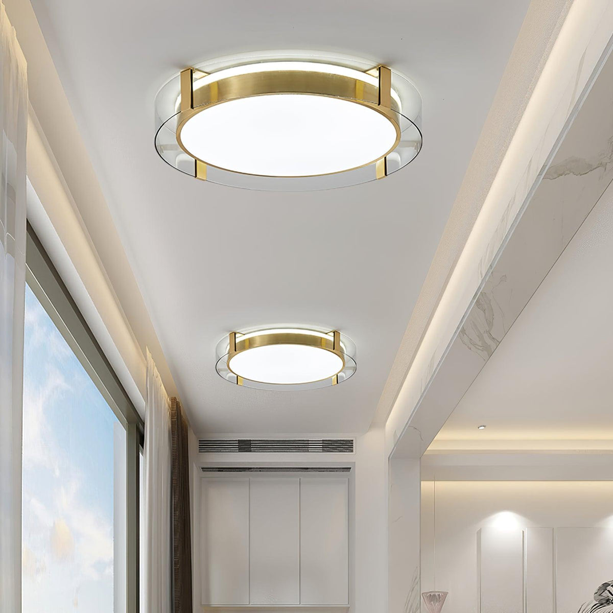 Erliris ronde plafondlamp met laag profiel
