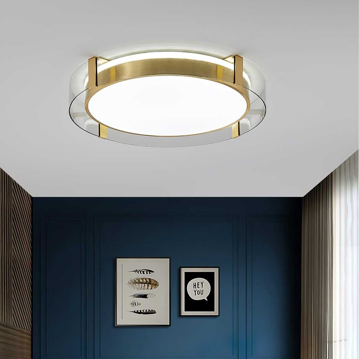 Erliris ronde plafondlamp met laag profiel