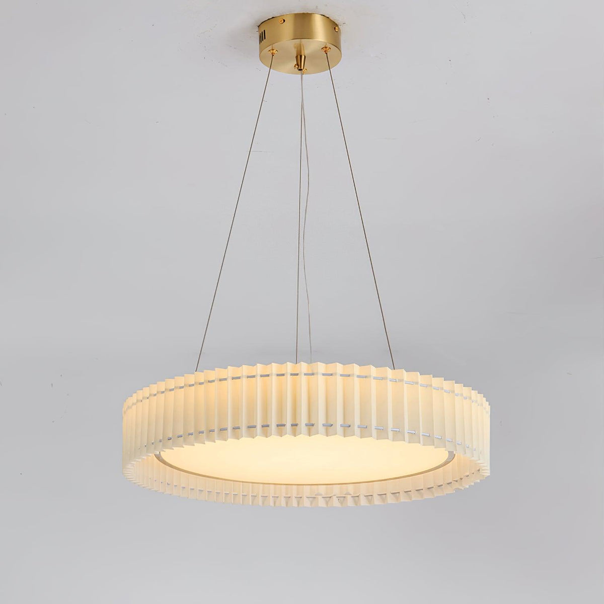 Cudo Cozy hanglamp met stoffen goudkleurige afwerking