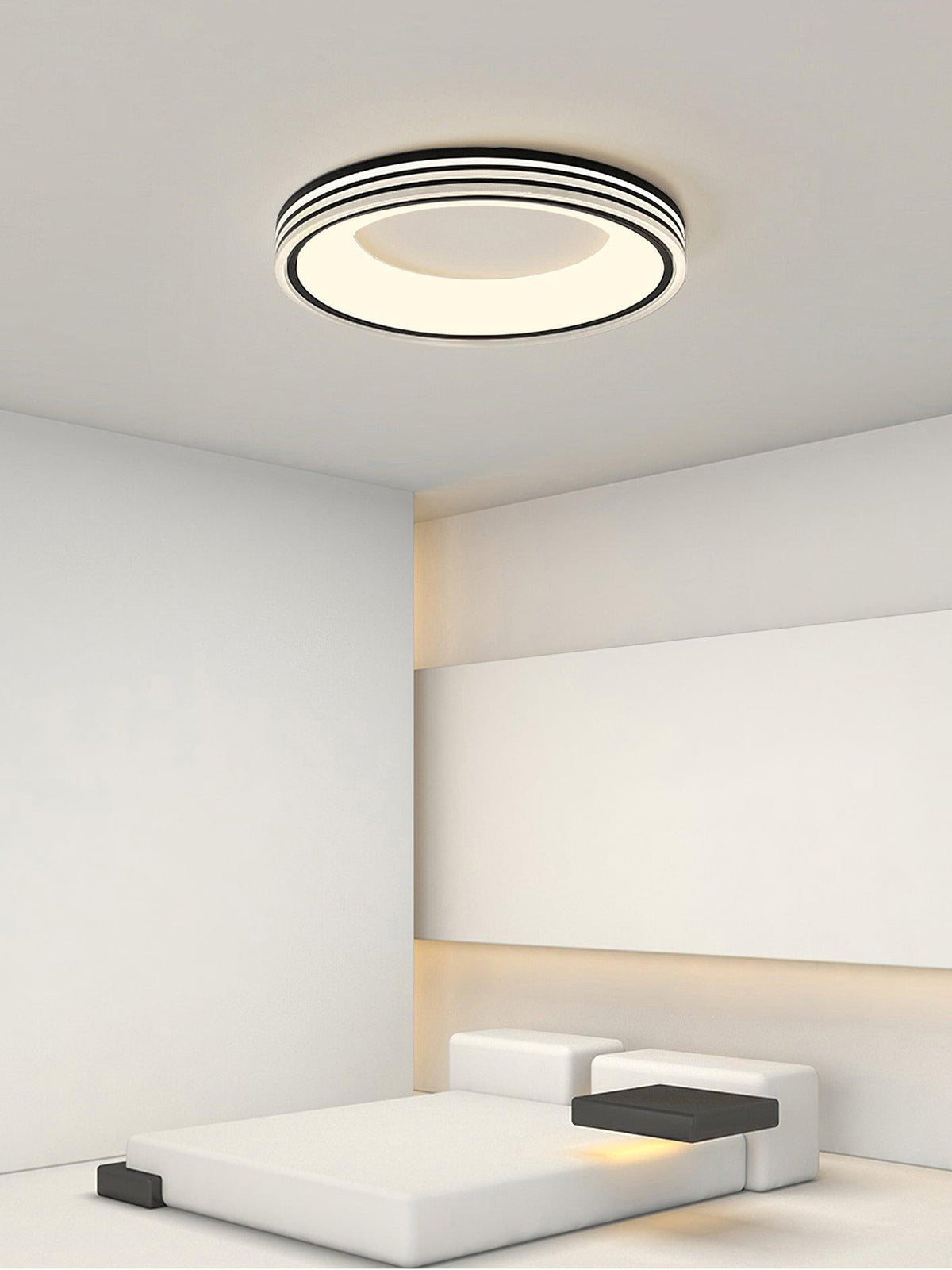 Liroxen plafondlamp ronde vorm ingezonken midden minimalistisch warm