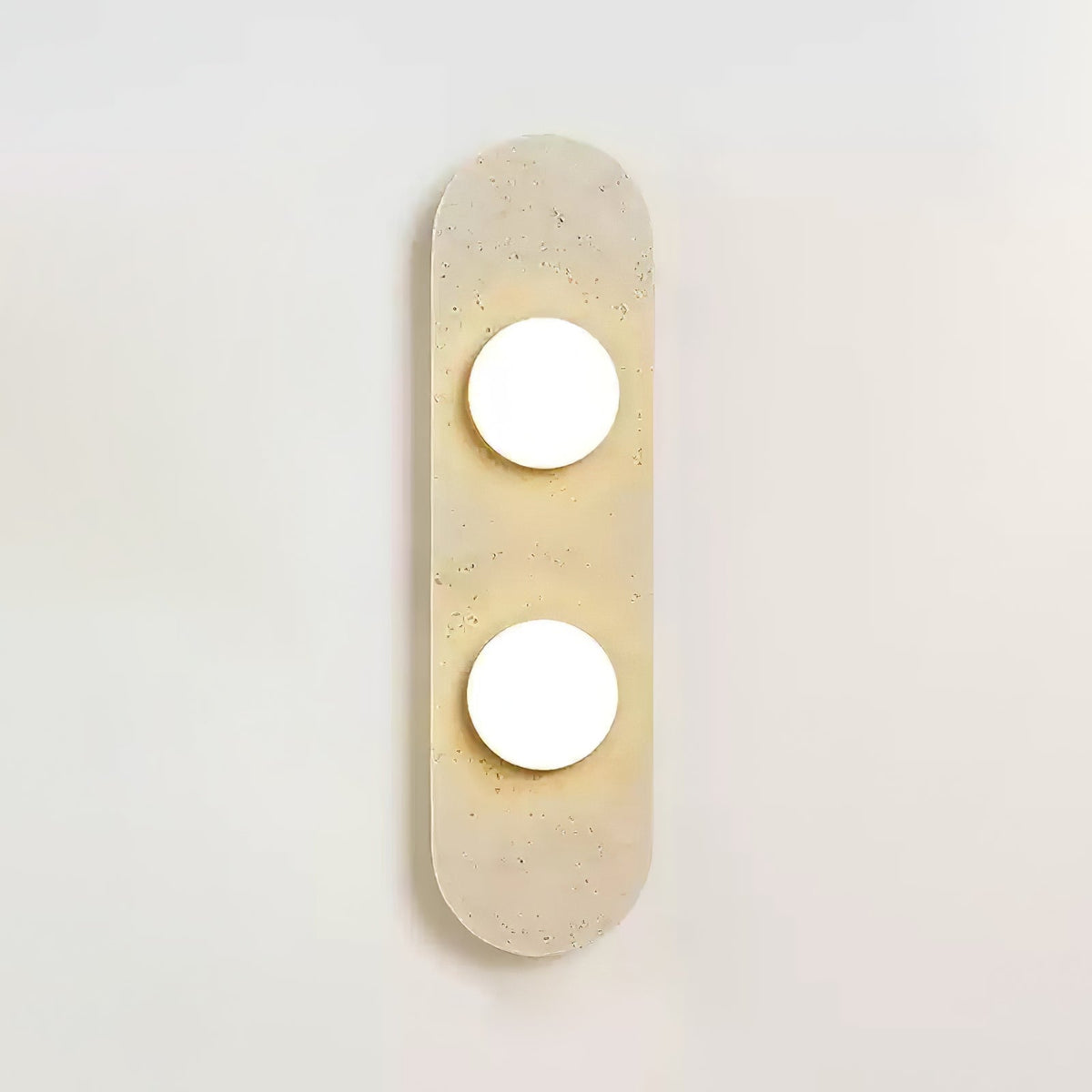 Zasoliel wandlamp met minimalistisch ontwerp in geel travertin