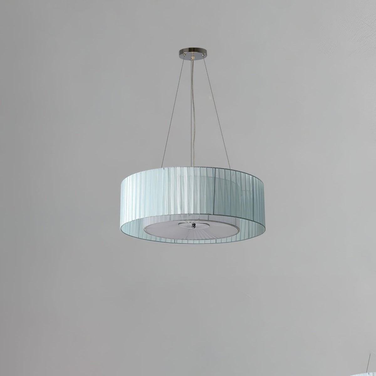 Leo Moderne hanglamp van beige en chroom