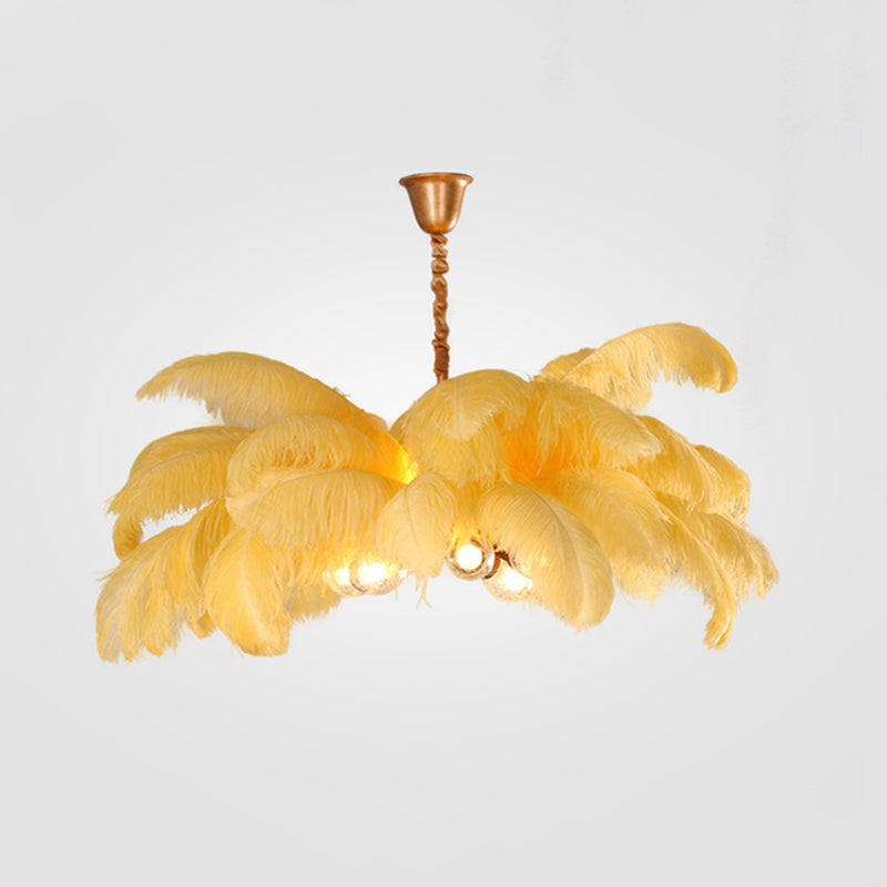 O'Moore Scandinavische Luxe Hanglampen Messing Veren Slaapkamer