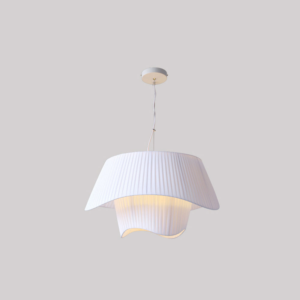 Renée Design Bloem LED Hanglamp Metaal/Stof Wit Slaap/Woon/Eetkamer