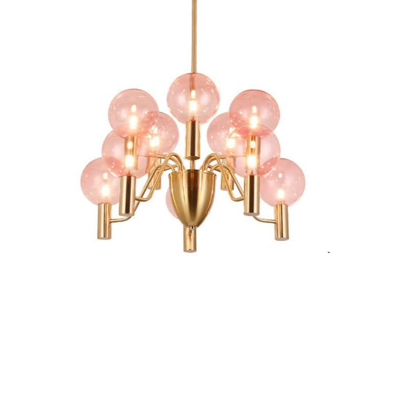 Valentina Moderne LED Kroonluchter Metaal Glas Woonkamer