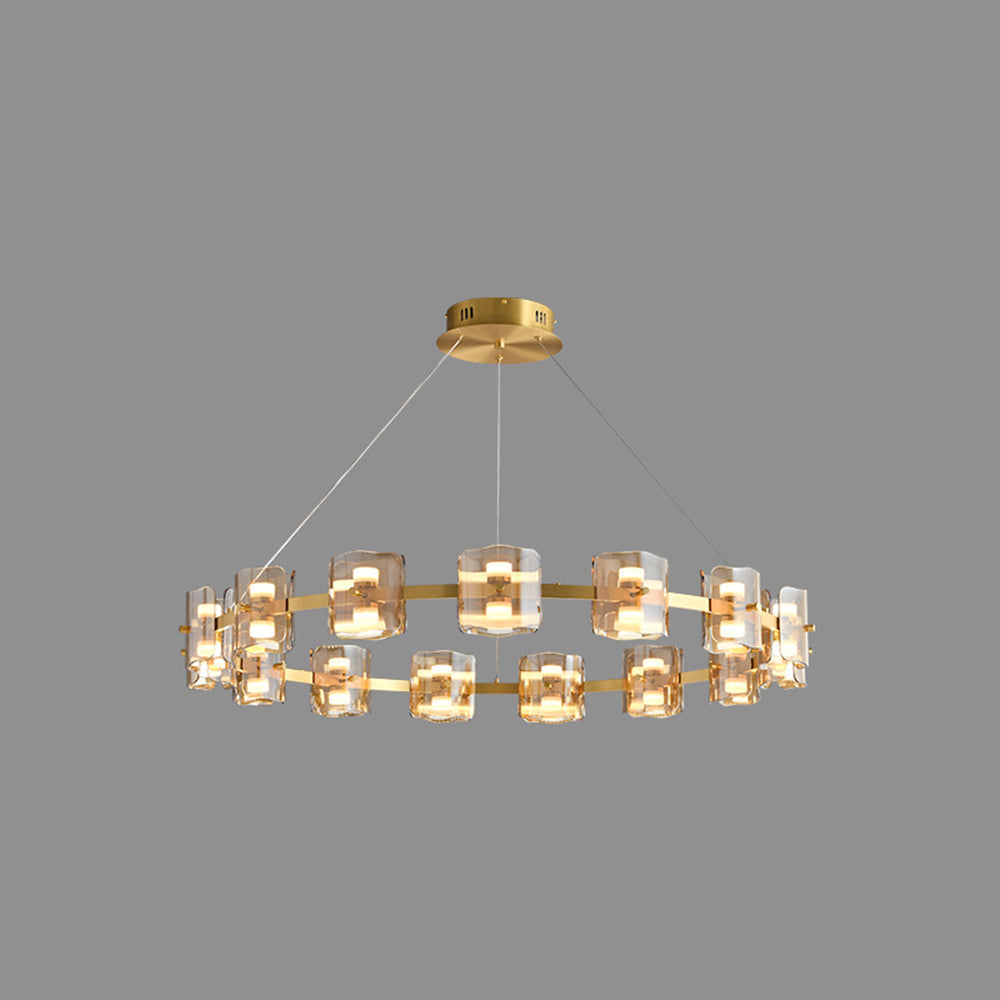 Evette Moderne Design Minimalistische Ronde Hanglamp Metalen/Glas Zwart/Goud Slaap/Eetkamer