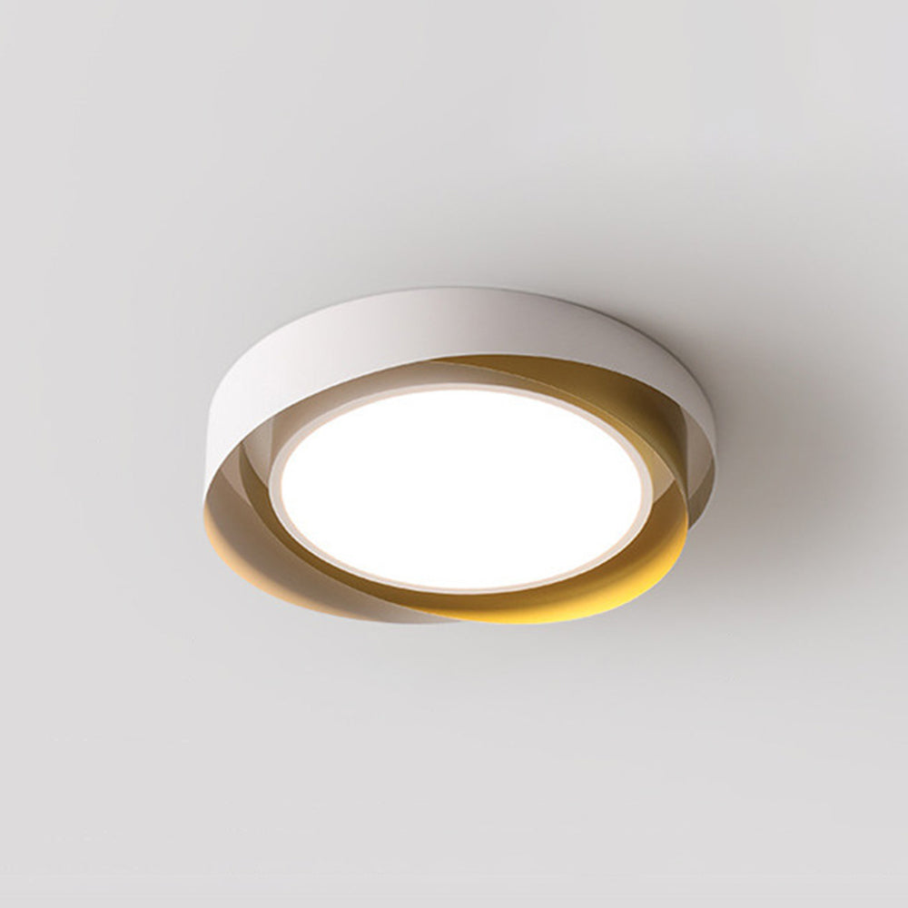 Quinn Moderne Design LED Geometrische Plafondlamp Metaal/Acryl Wit/Goud Woonkamer