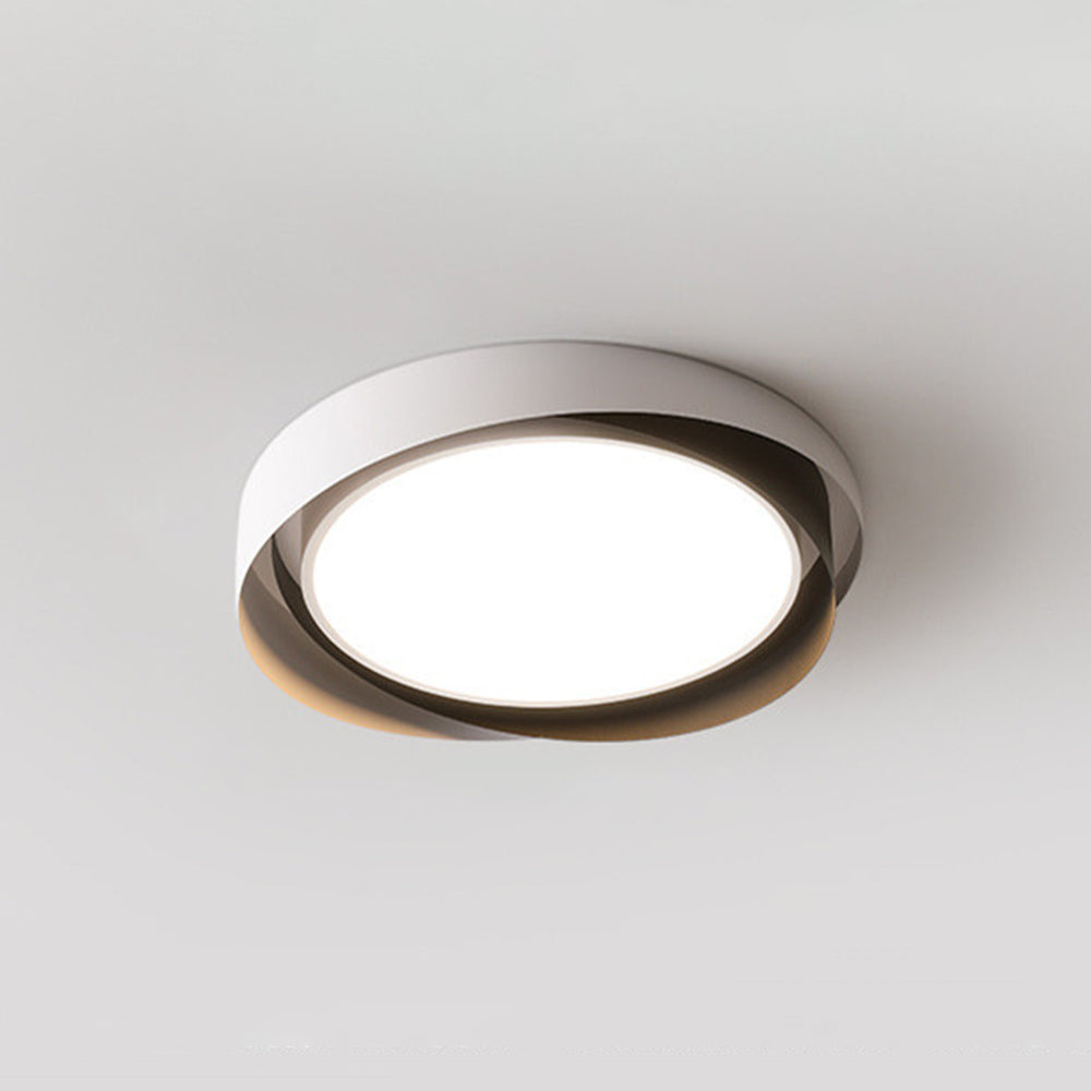 Quinn Moderne Design LED Geometrische Plafondlamp Metaal/Acryl Wit/Goud Woonkamer