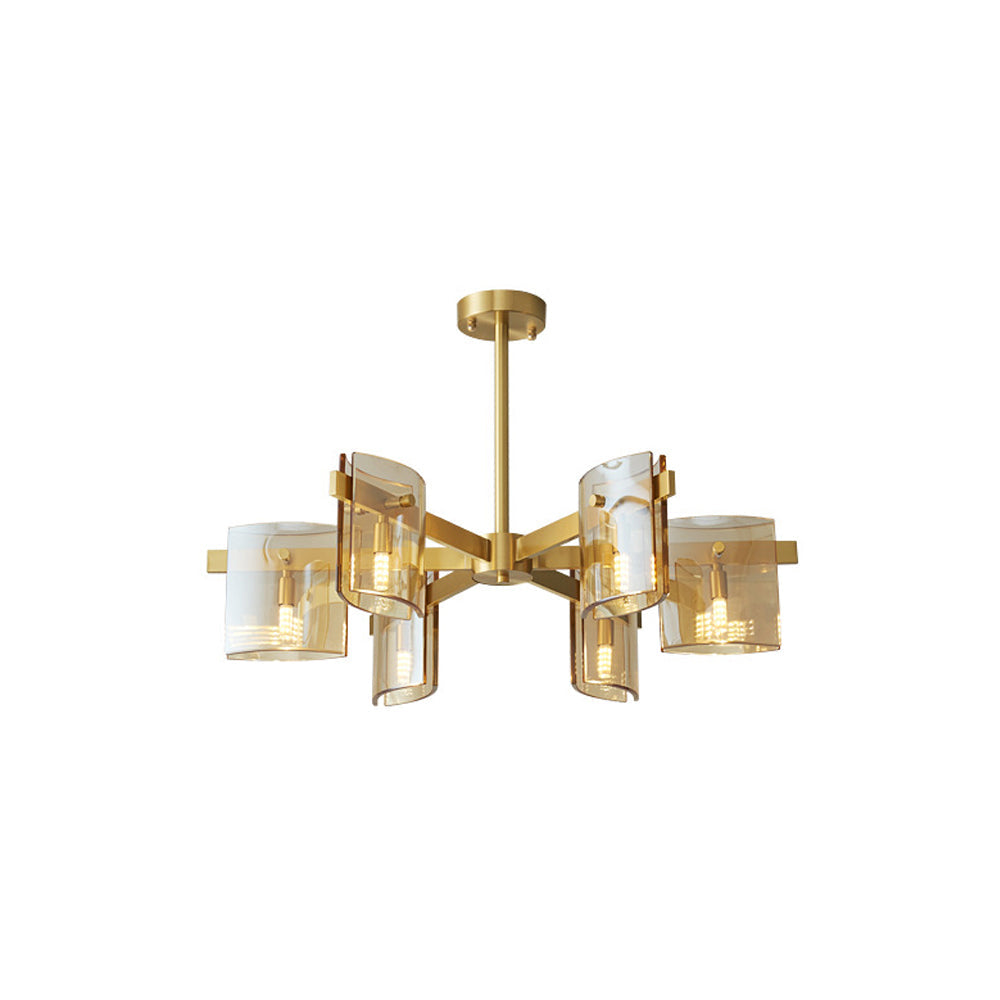 Evette Moderne Design LED Minimalistische Metaal Hanglamp Met Meerdere Koppen Zwart/Goud Slaap/Eetkamer