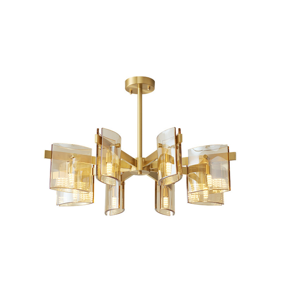 Evette Moderne Design LED Minimalistische Metaal Hanglamp Met Meerdere Koppen Zwart/Goud Slaap/Eetkamer
