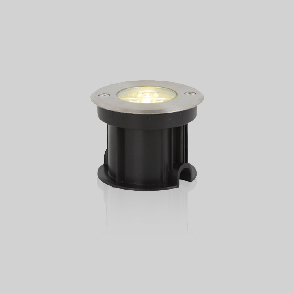 Orr Moderne Ronde LED Buitenlamp Zwart/Zilver Metaal Tuin Hal