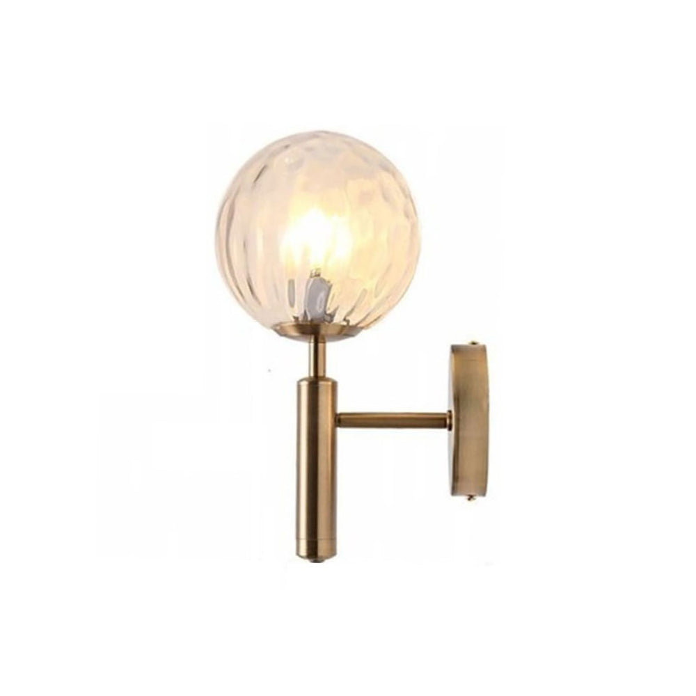 Valentina Moderne Design LED Wandlamp Globe Metaal/Glas Zwart/Goud Hal/Eetkamer/Woonkamer