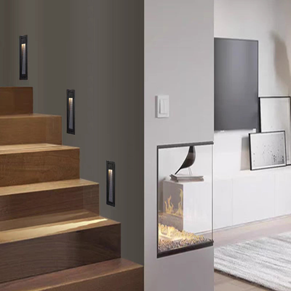 Orr Moderne Wandlamp Zwart/Wit/Grijs Metaal Buiten Trappenhuis