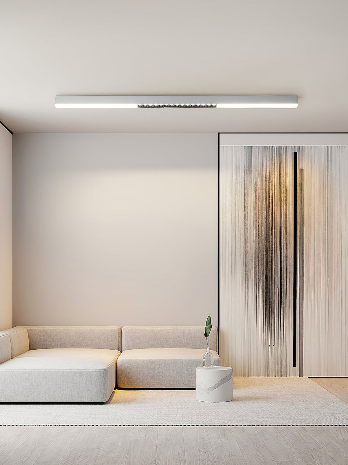 Line Moderne aluminium zwevende plafondlamp