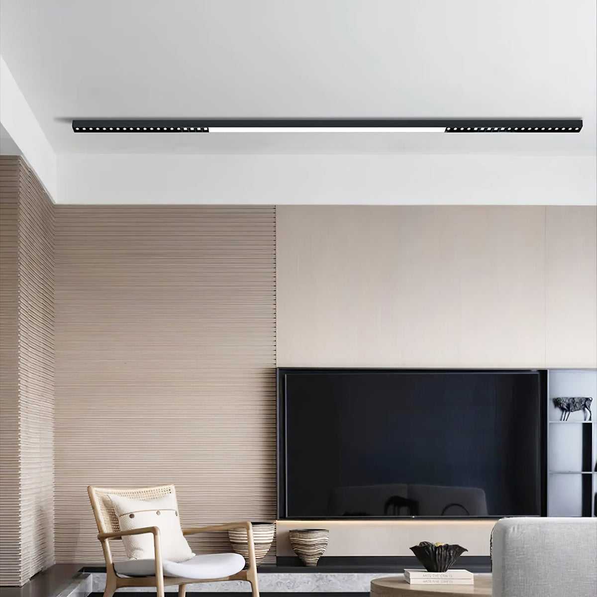 Line Moderne aluminium zwevende plafondlamp