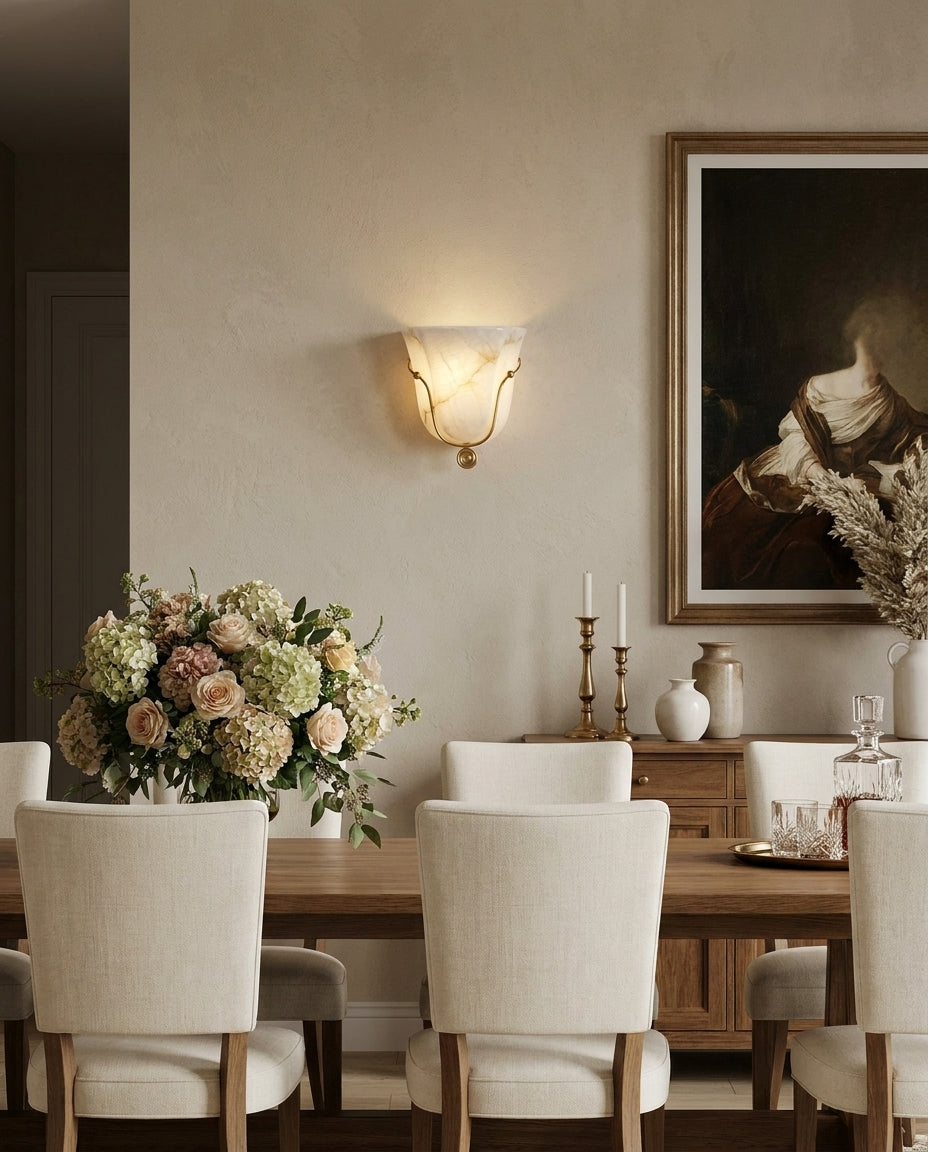 Perrincombe Albasten wandlamp