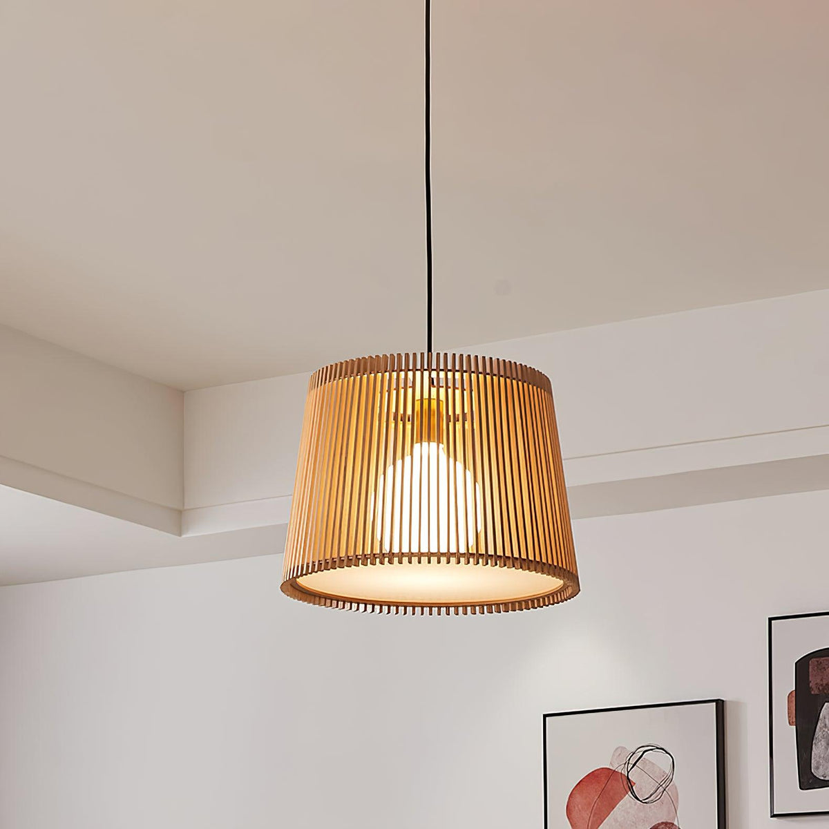Clou Houten Retro hanglamp