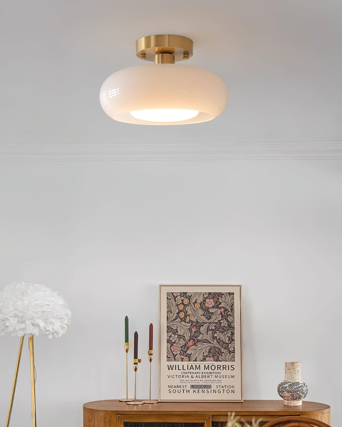 Liorelella glazen plafondlamp