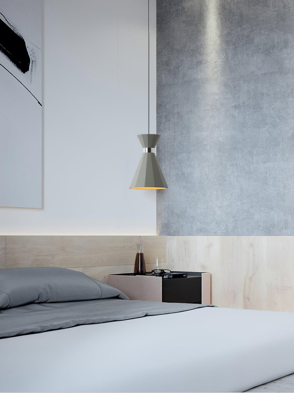 Nerissa moderne hanglamp in grijs en goud