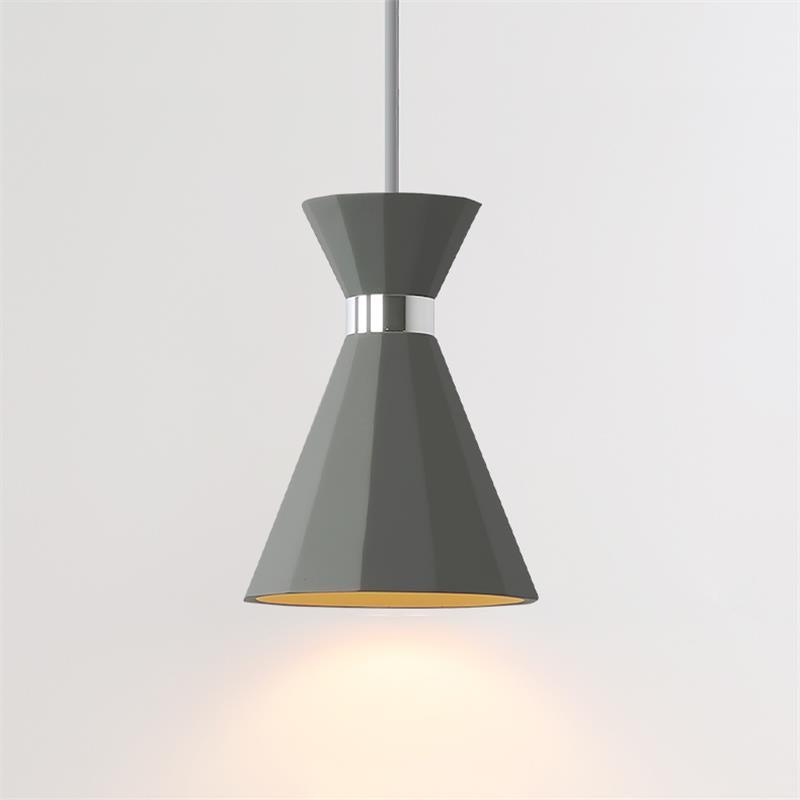 Nerissa moderne hanglamp in grijs en goud