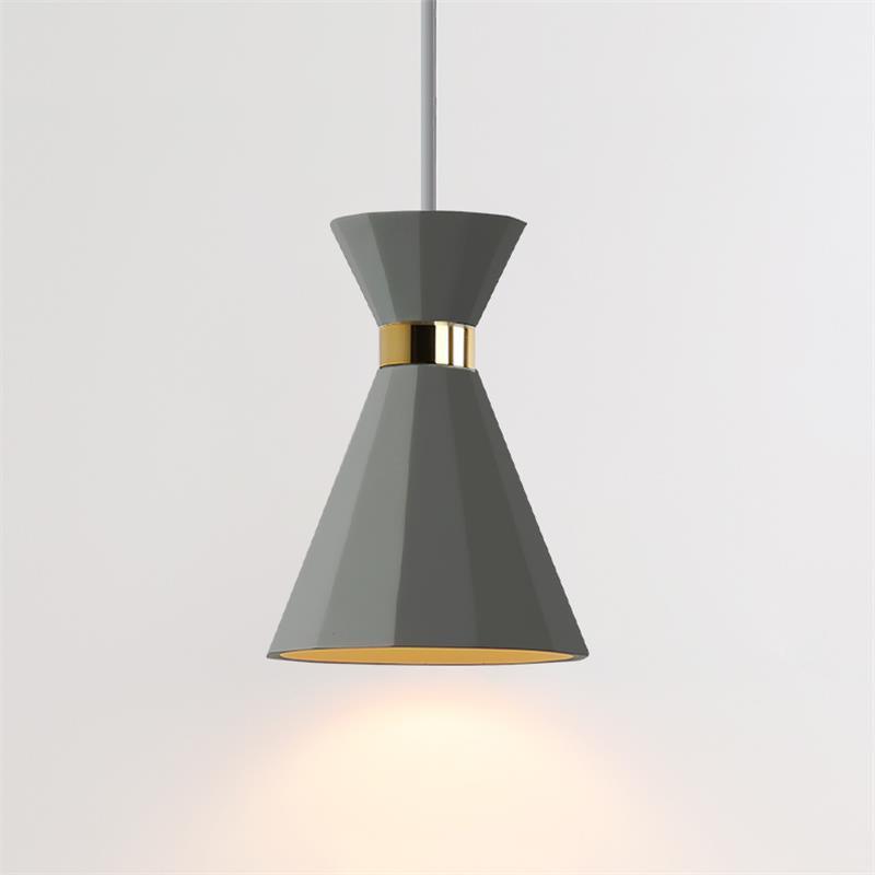 Nerissa moderne hanglamp in grijs en goud
