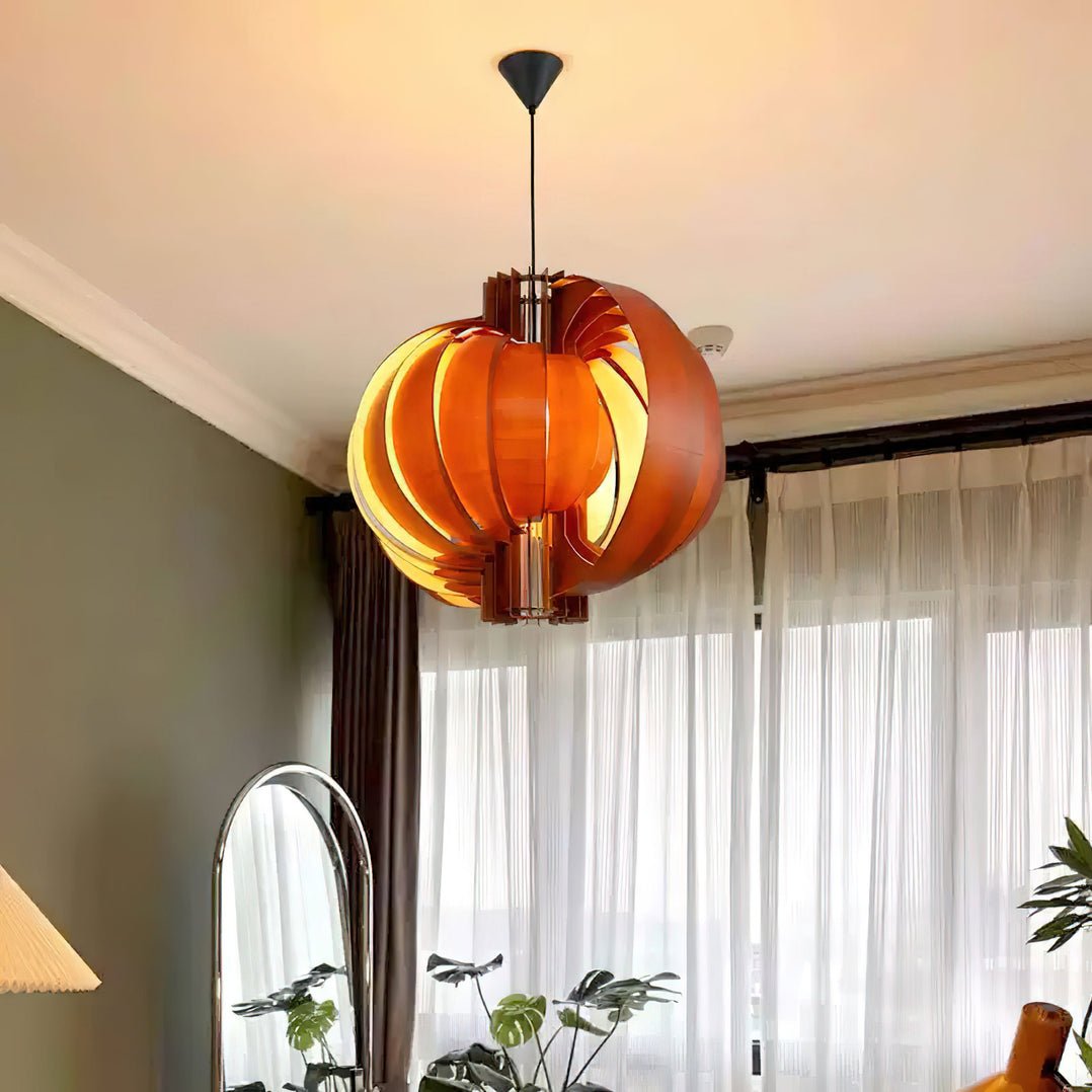 Ivraeus Premium elegantie Ring Houten hanglamp