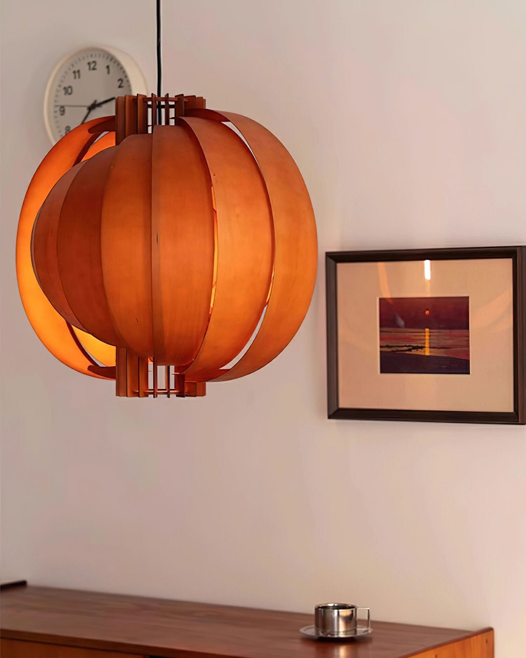 Ivraeus Premium elegantie Ring Houten hanglamp