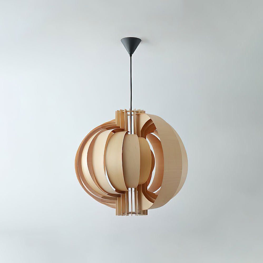 Ivraeus Premium elegantie Ring Houten hanglamp