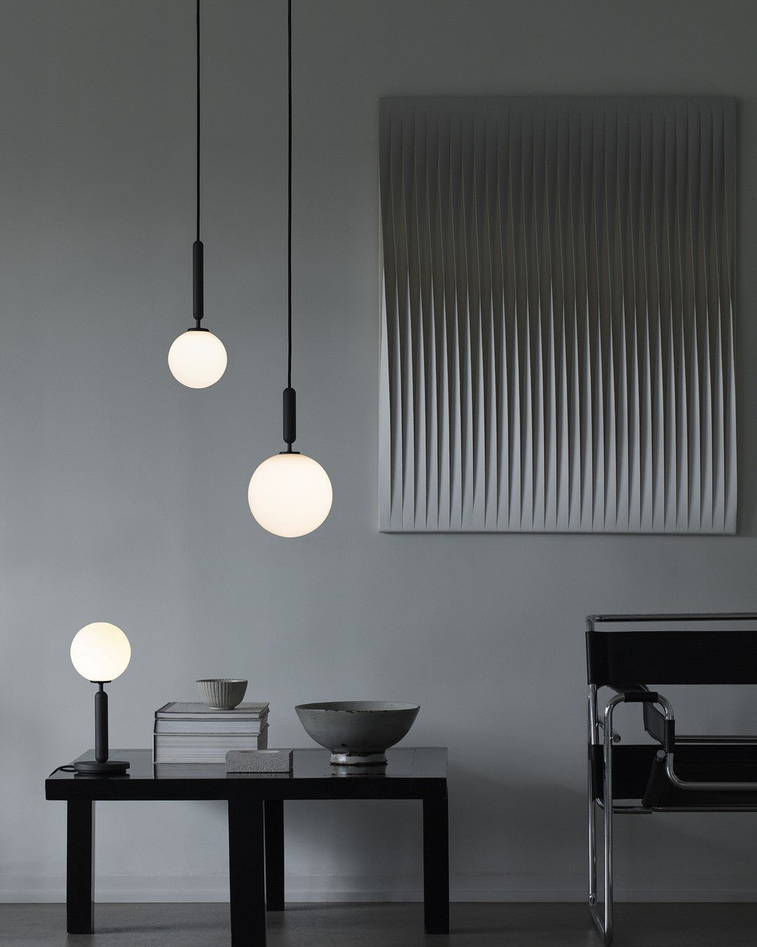 Azorila Moderne Minimalistische hanglamp van messing met glas