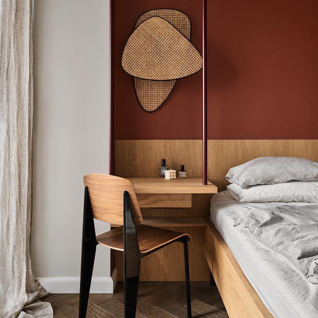Caneira wandlamp met natuurlijke bamboe-ontwerp in cannage-stijl