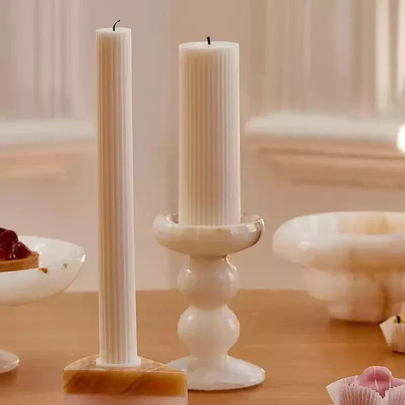 Totem jade kaarsenhouder
