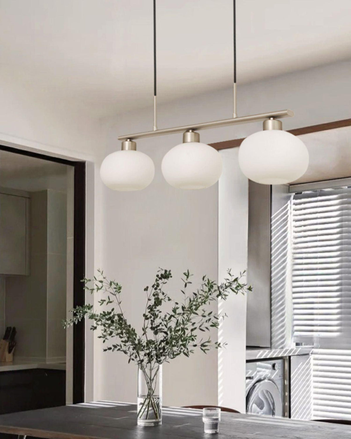 Lumeiella hanglamp 3-licht bolvormig lineair