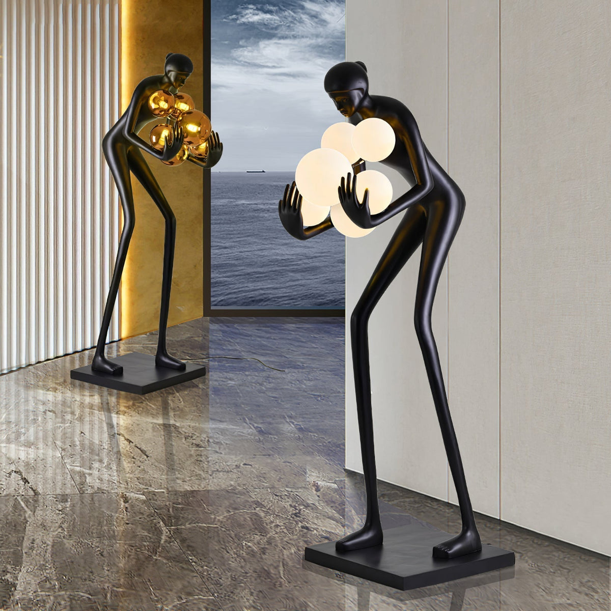 Cradle sculpturale vloerlamp