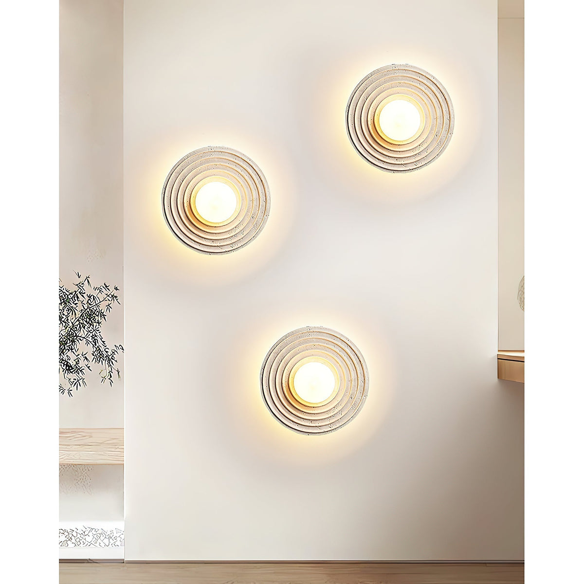 Sereriella travertin wandlamp