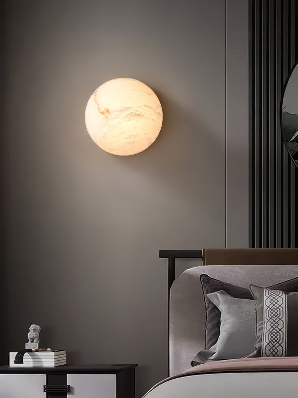 Elthen Minimalistische plafondlamp van albast