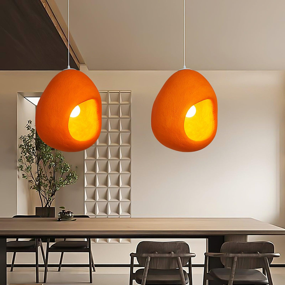 Ilcaryra Moderne hanglamp van kunststof in minimalistisch design