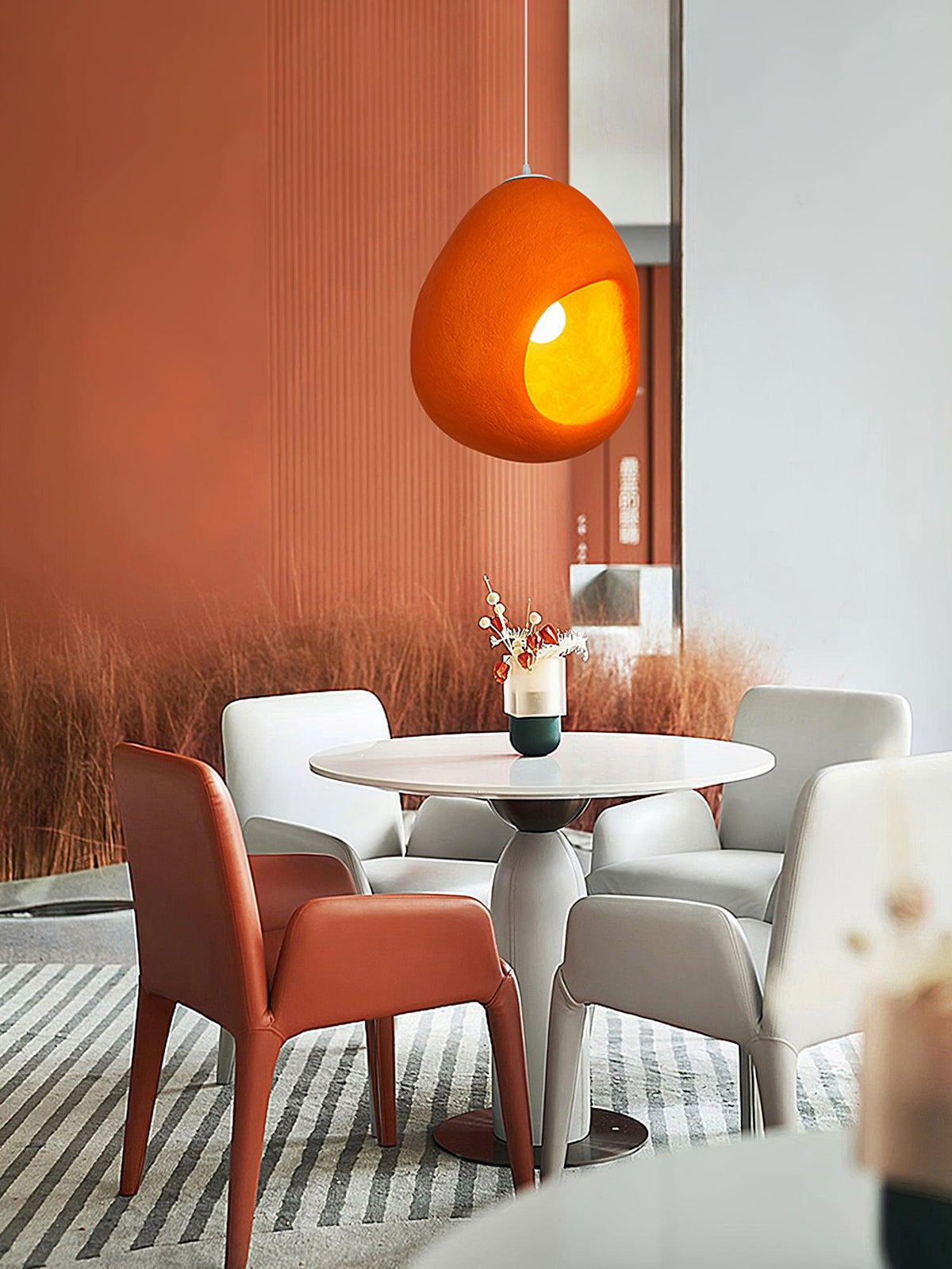 Ilcaryra Moderne hanglamp van kunststof in minimalistisch design