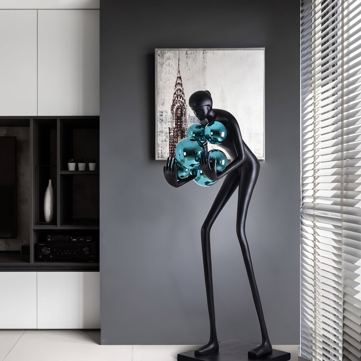 Cradle sculpturale vloerlamp