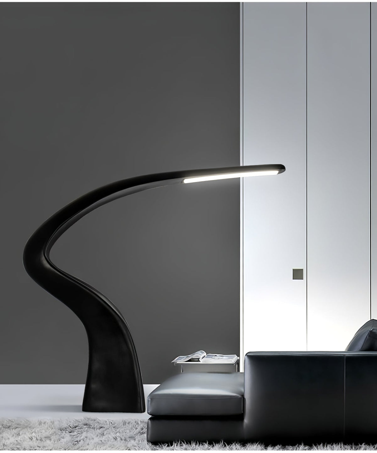 Fluten Zwart Moderne vloerlamp