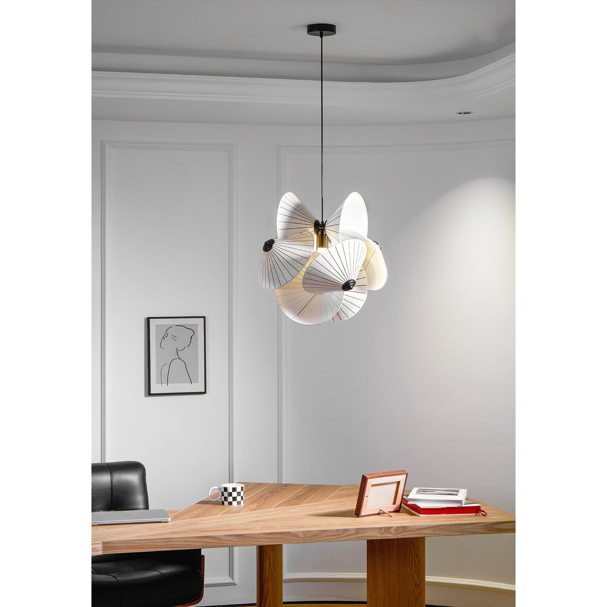 Florielle stoffen hanglamp