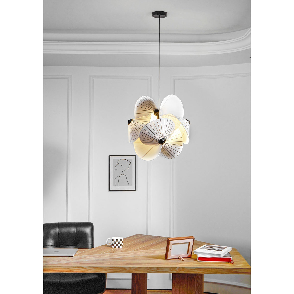 Florielle stoffen hanglamp
