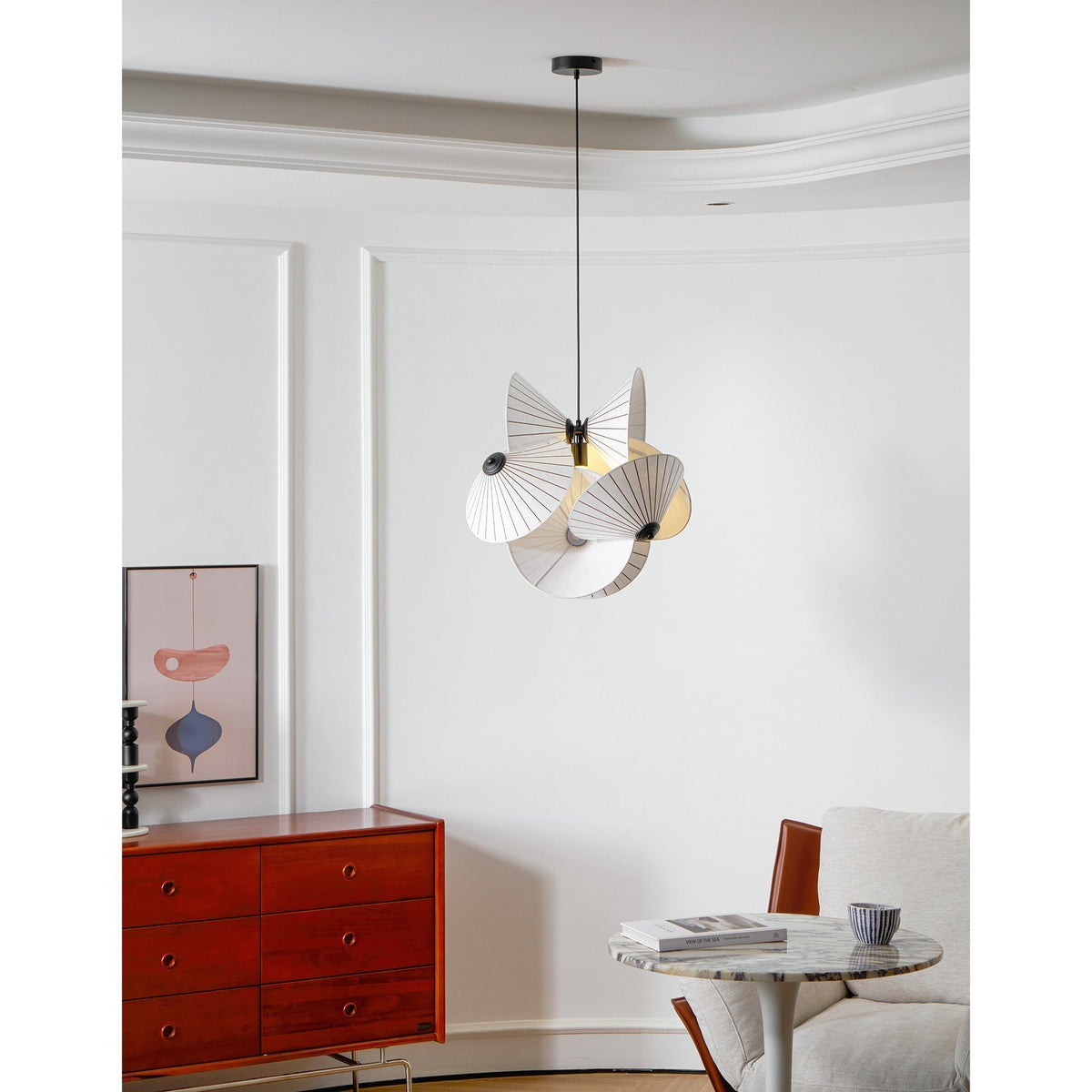 Florielle stoffen hanglamp