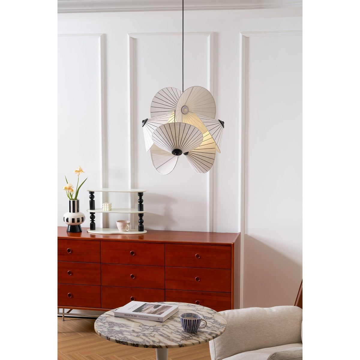 Florielle stoffen hanglamp