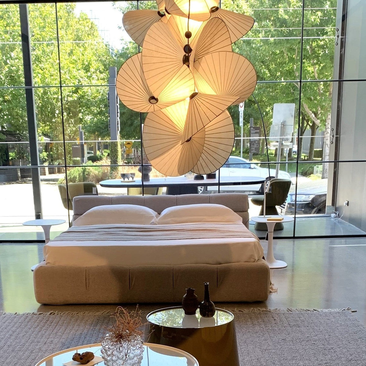 Florielle stoffen hanglamp