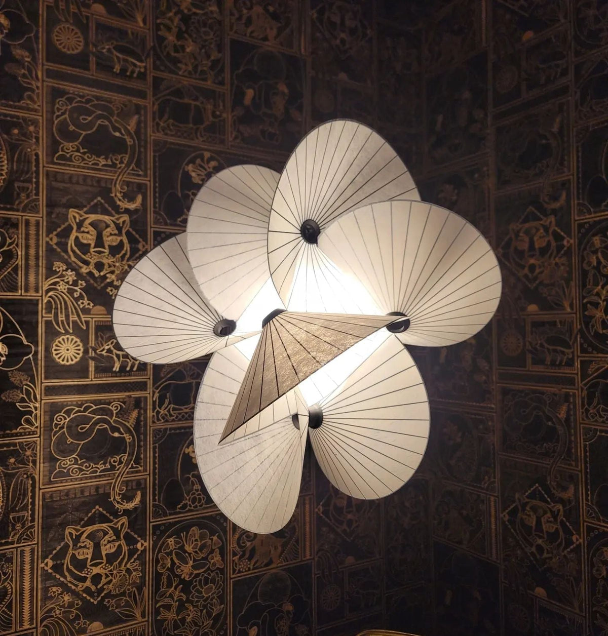Florielle stoffen hanglamp