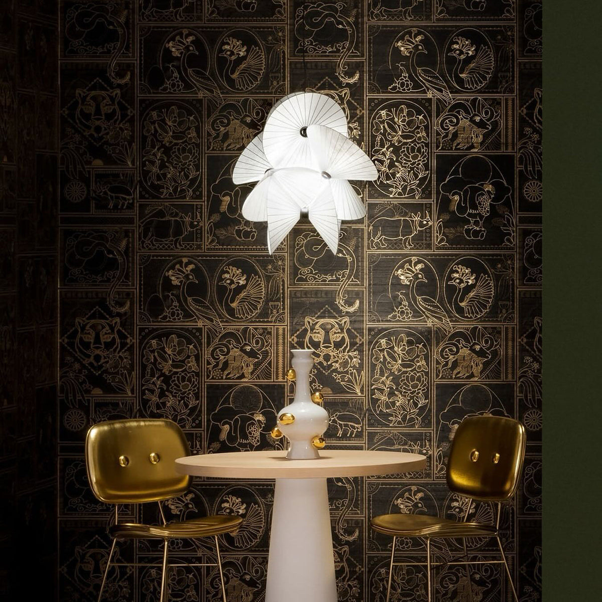 Florielle stoffen hanglamp