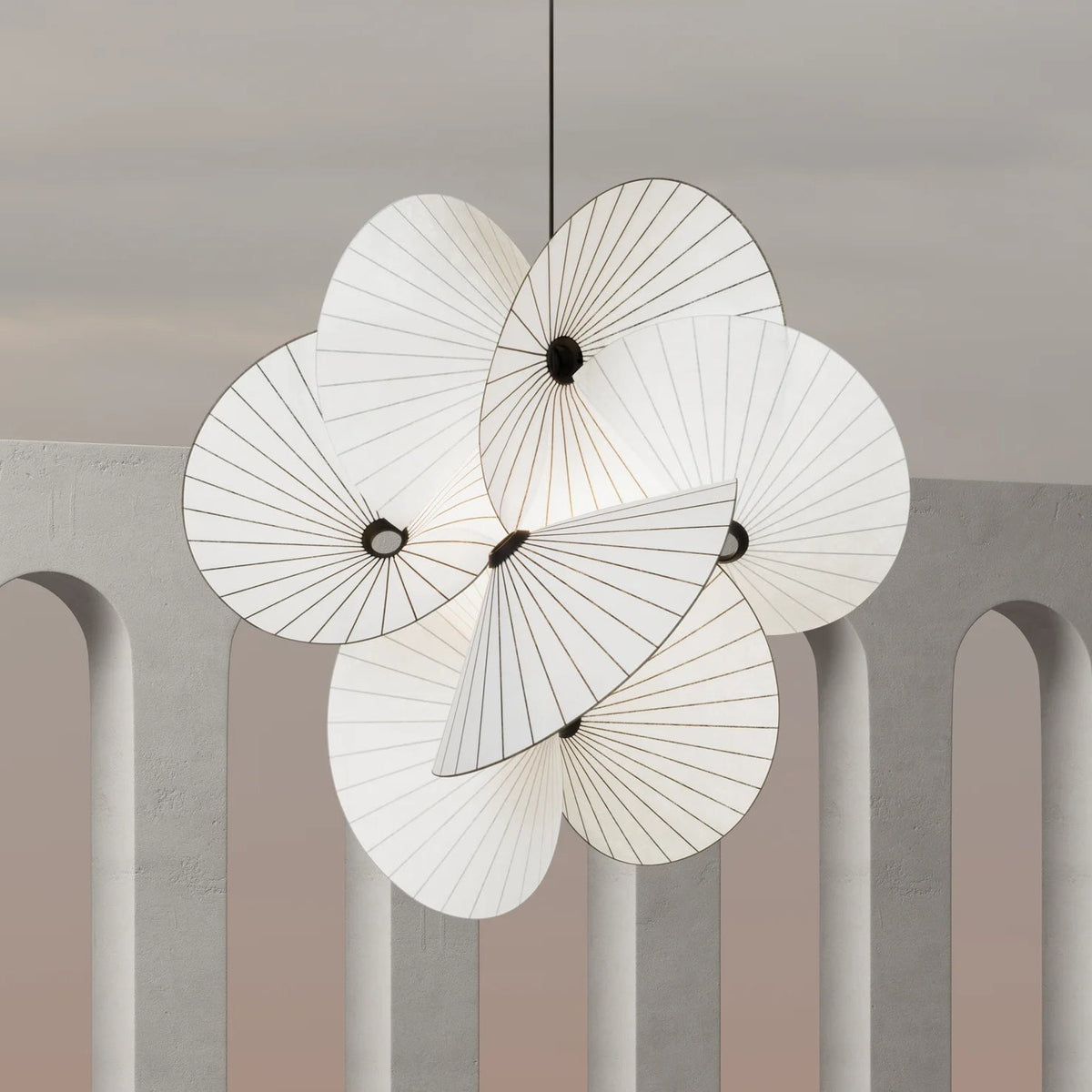 Florielle stoffen hanglamp